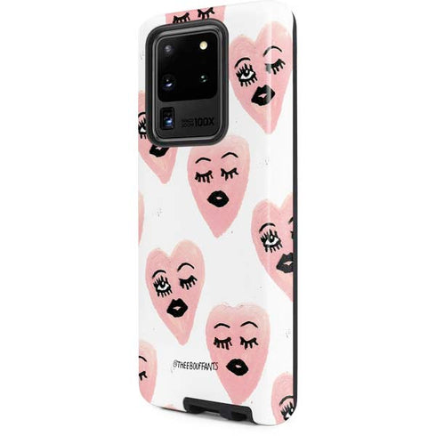 Bouffants and Broken Hearts Winking Hearts Galaxy S20 Ultra 5G Pro Case