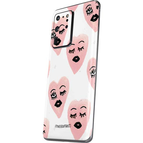 Bouffants and Broken Hearts Winking Hearts Galaxy S20 Ultra 5G Skin