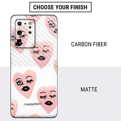 Bouffants and Broken Hearts Winking Hearts Galaxy S20 Ultra 5G Skin