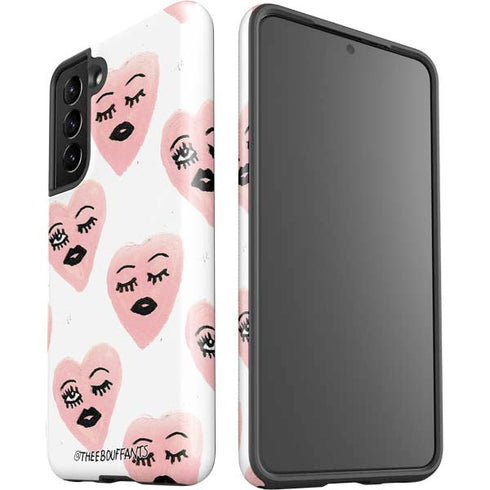 Bouffants and Broken Hearts Winking Hearts Galaxy S21 5G Pro Case