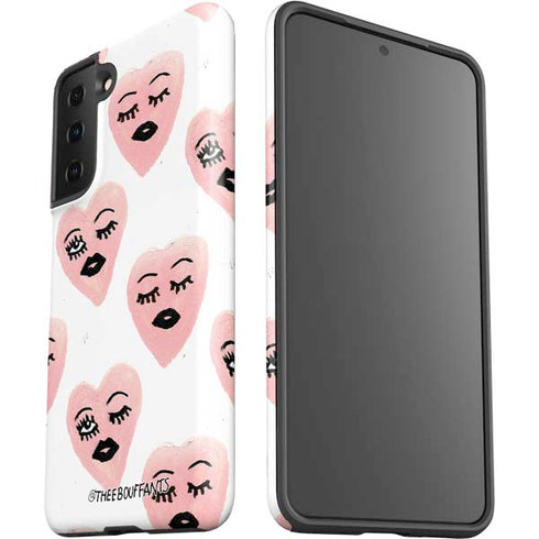 Bouffants and Broken Hearts Winking Hearts Galaxy S21 Plus 5G Pro Case