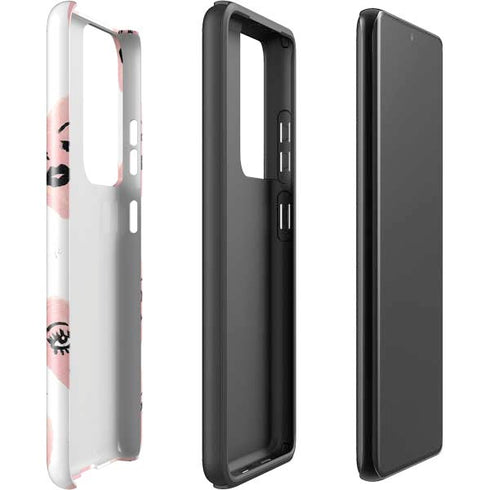 Bouffants and Broken Hearts Winking Hearts Galaxy S21 Ultra 5G Pro Case