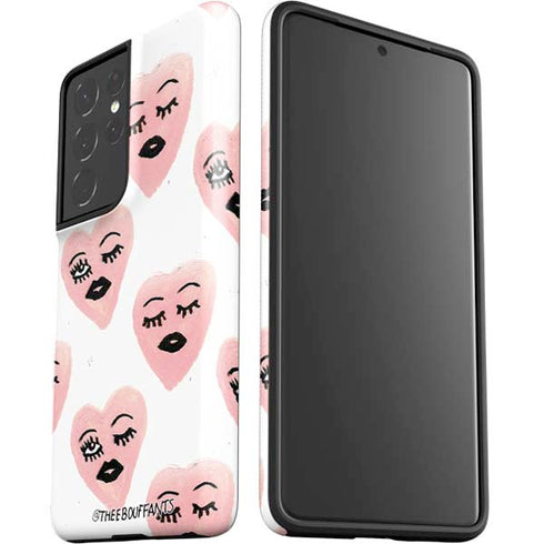 Bouffants and Broken Hearts Winking Hearts Galaxy S21 Ultra 5G Pro Case