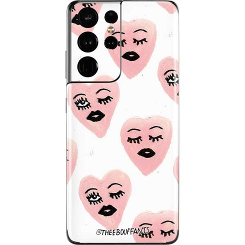 Bouffants and Broken Hearts Winking Hearts Galaxy S21 Ultra 5G Skin