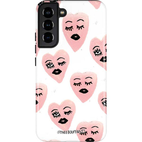 Bouffants and Broken Hearts Winking Hearts Galaxy S22 Plus Pro Case
