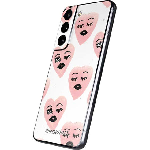 Bouffants and Broken Hearts Winking Hearts Galaxy S22 Skin