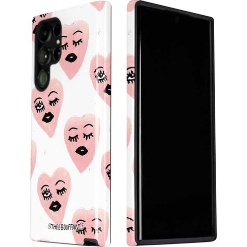 Bouffants and Broken Hearts Winking Hearts Galaxy S22 Ultra Pro Case