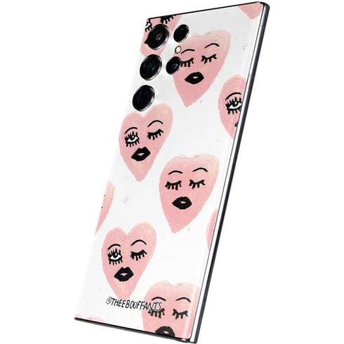 Bouffants and Broken Hearts Winking Hearts Galaxy S22 Ultra Skin