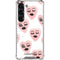 Bouffants and Broken Hearts Winking Hearts Galaxy S23 Clear Case