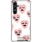 Bouffants and Broken Hearts Winking Hearts Galaxy S23 FE Clear Case