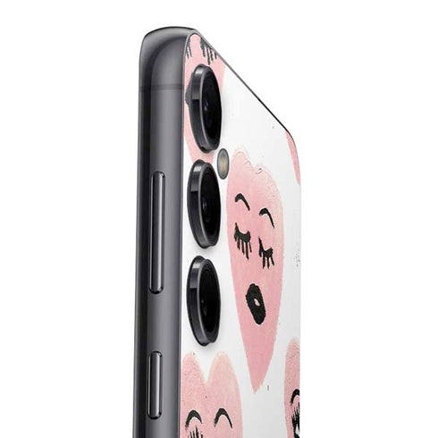 Bouffants and Broken Hearts Winking Hearts Galaxy S23 FE Skin