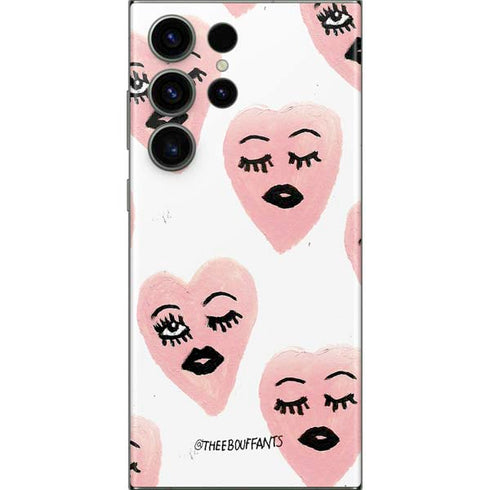 Bouffants and Broken Hearts Winking Hearts Galaxy S23 Ultra Skin