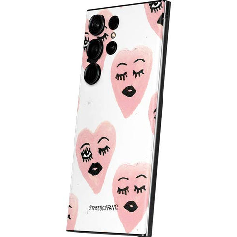 Bouffants and Broken Hearts Winking Hearts Galaxy S23 Ultra Skin