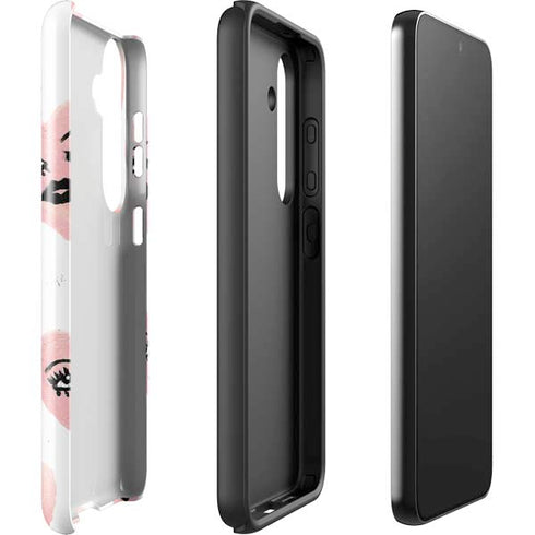 Bouffants and Broken Hearts Winking Hearts Galaxy S24 Plus Impact Case