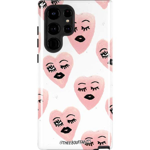Bouffants and Broken Hearts Winking Hearts Galaxy S24 Ultra Impact Case