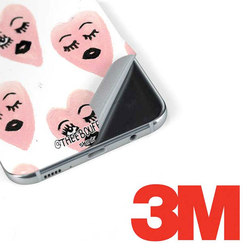 Bouffants and Broken Hearts Winking Hearts Galaxy S8 Plus Skin