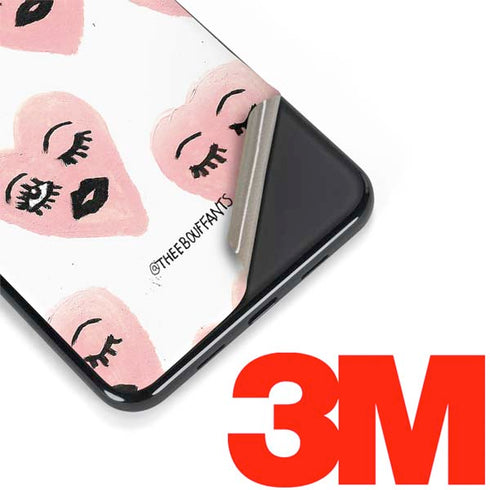 Bouffants and Broken Hearts Winking Hearts Google Pixel 3a Skin