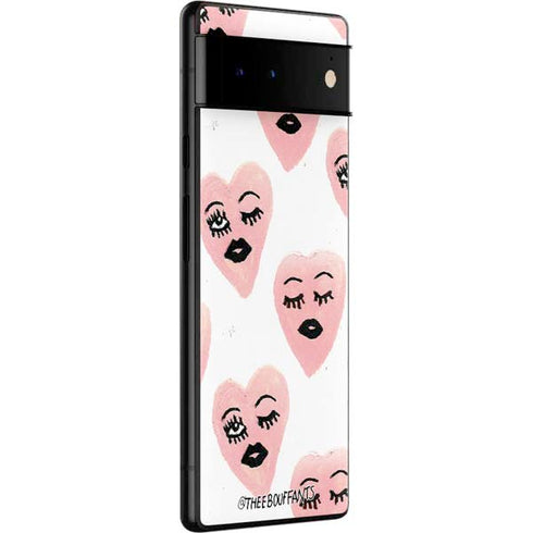 Bouffants and Broken Hearts Winking Hearts Google Pixel 6 Skin