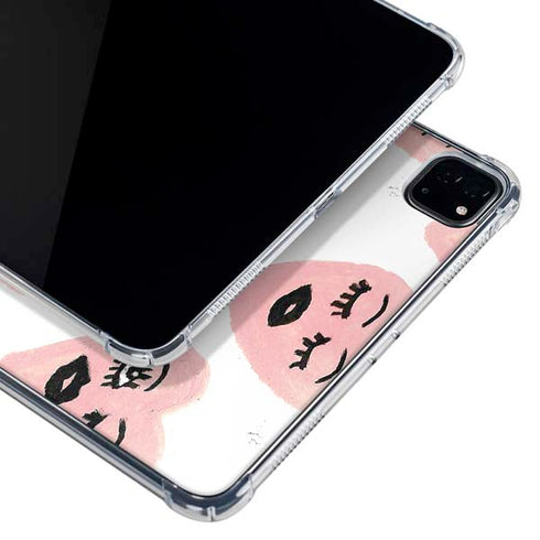 Bouffants and Broken Hearts Winking Hearts iPad Pro 12.9in (2020) Clear Case