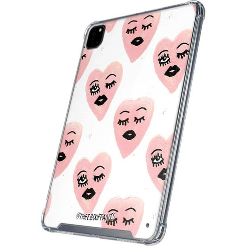 Bouffants and Broken Hearts Winking Hearts iPad Pro 12.9in (2020) Clear Case