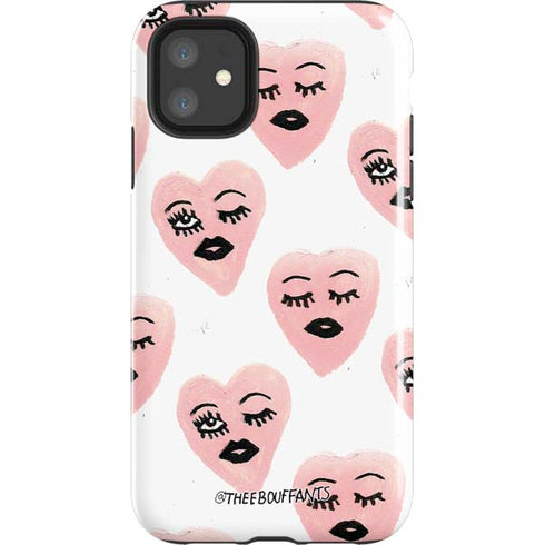 Bouffants and Broken Hearts Winking Hearts iPhone 11 Impact Case