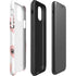 Bouffants and Broken Hearts Winking Hearts iPhone 11 Impact Case