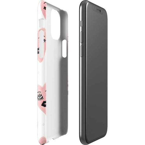 Bouffants and Broken Hearts Winking Hearts iPhone 11 Pro Lite Case