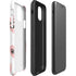 Bouffants and Broken Hearts Winking Hearts iPhone 11 Pro Max Impact Case