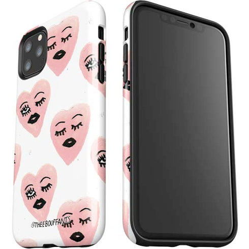 Bouffants and Broken Hearts Winking Hearts iPhone 11 Pro Max Impact Case