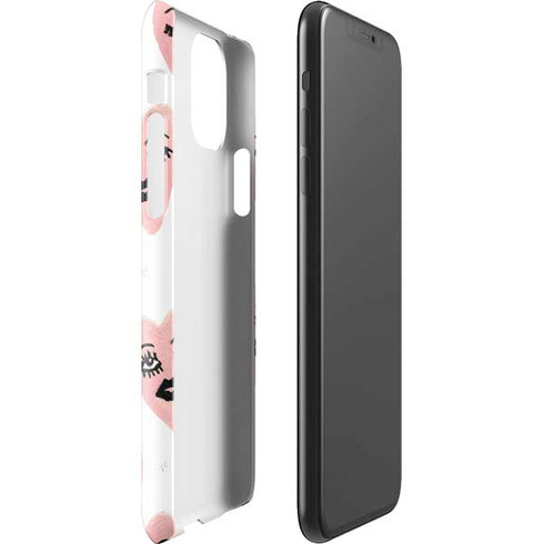 Bouffants and Broken Hearts Winking Hearts iPhone 11 Pro Max Lite Case