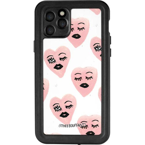 Bouffants and Broken Hearts Winking Hearts iPhone 11 Pro Waterproof Case