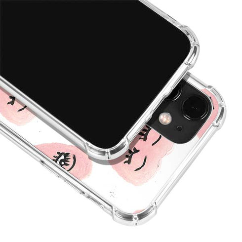 Bouffants and Broken Hearts Winking Hearts iPhone 12 Clear Case