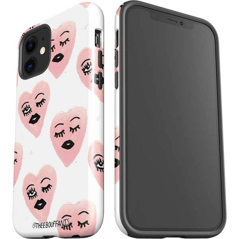Bouffants and Broken Hearts Winking Hearts iPhone 12 Mini Impact Case