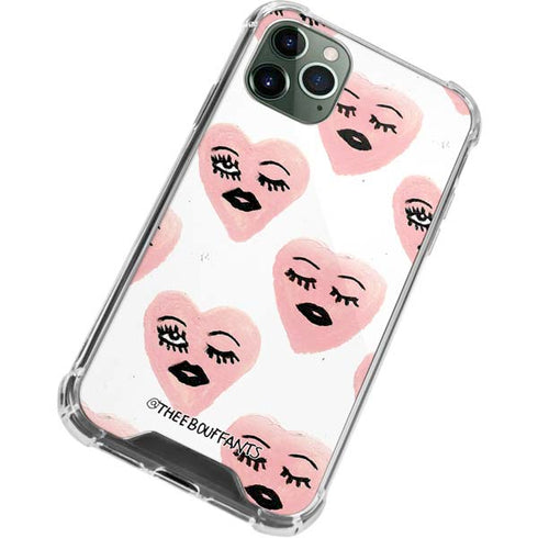 Bouffants and Broken Hearts Winking Hearts iPhone 12 Pro Clear Case