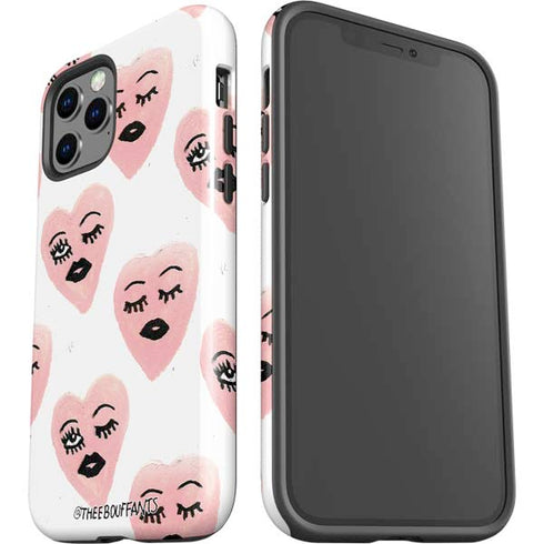 Bouffants and Broken Hearts Winking Hearts iPhone 12 Pro Impact Case