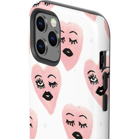 Bouffants and Broken Hearts Winking Hearts iPhone 12 Pro Max Impact Case