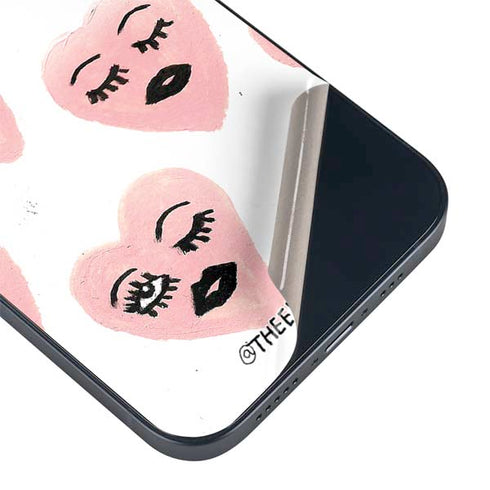 Bouffants and Broken Hearts Winking Hearts iPhone 13 Skin