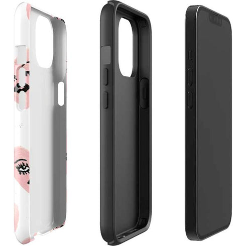 Bouffants and Broken Hearts Winking Hearts iPhone 15 Impact Case