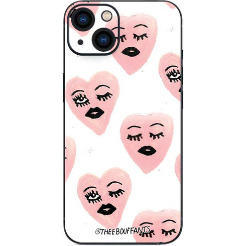Bouffants and Broken Hearts Winking Hearts iPhone 15 Plus Skin