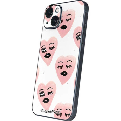 Bouffants and Broken Hearts Winking Hearts iPhone 15 Plus Skin