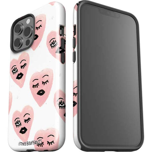 Bouffants and Broken Hearts Winking Hearts iPhone 15 Pro Max Impact Case
