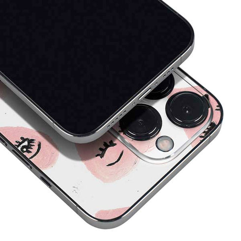 Bouffants and Broken Hearts Winking Hearts iPhone 14 Pro Max Skin