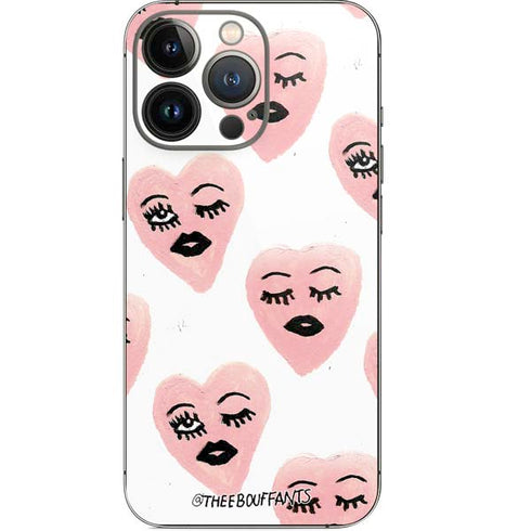 Bouffants and Broken Hearts Winking Hearts iPhone 14 Pro Skin