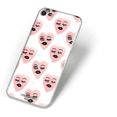 Bouffants and Broken Hearts Winking Hearts iPhone 7 Skin