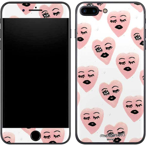Bouffants and Broken Hearts Winking Hearts iPhone 8 Plus Skin