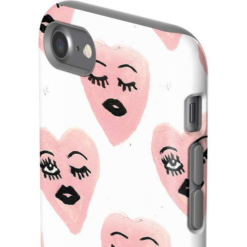 Bouffants and Broken Hearts Winking Hearts iPhone SE (2nd & 3rd Gen) Pro Case