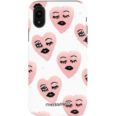 Bouffants and Broken Hearts Winking Hearts iPhone XR Pro Case