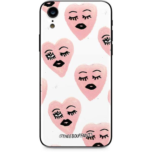 Bouffants and Broken Hearts Winking Hearts iPhone XR Skin