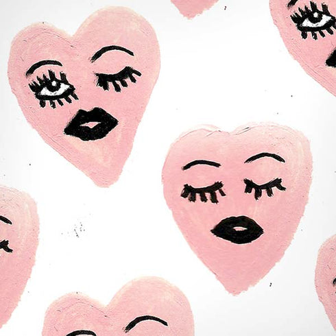 Bouffants and Broken Hearts Winking Hearts iPhone XR Skin