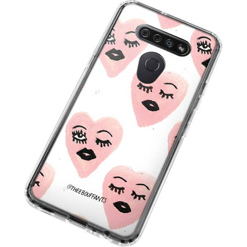 Bouffants and Broken Hearts Winking Hearts LG K51/Q51 Clear Case